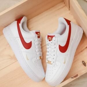 Nike Air Force 1 Low Branco Vermelho Dourado